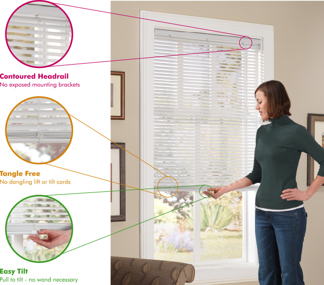 cordless blinds mini lift vinyl blind intercrown cords pull brackets shades tilt cellular mounting wood surveyed had faux wand